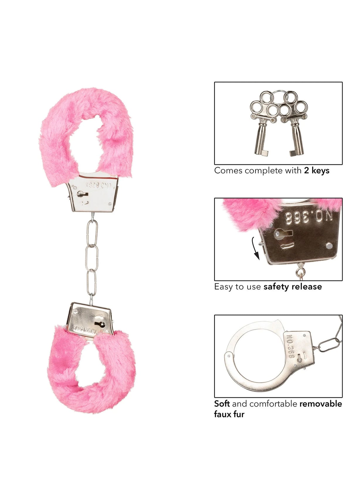 Bestel: Playful Furry Cuffs by CalExotics - bij Happytoys.nl, happytoys.be, Happytoys.ae: erotische sex webshop | liever Happy dan Easy ⭐⭐⭐⭐⭐