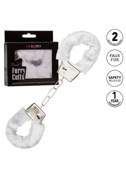 Bestel: Playful Furry Cuffs by CalExotics - bij Happytoys.nl, happytoys.be, Happytoys.ae: erotische sex webshop | liever Happy dan Easy ⭐⭐⭐⭐⭐