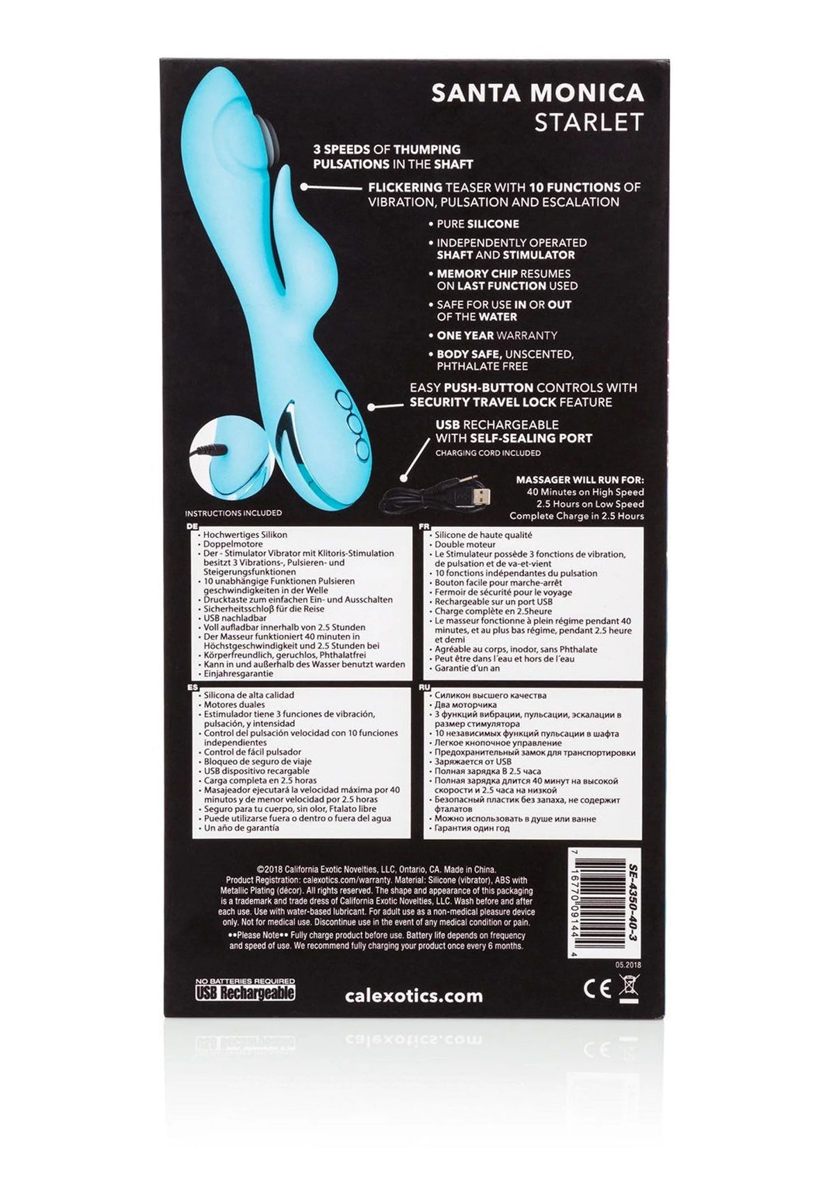 Bestel: California Dreaming Santa Monica Starlet by CalExotics - bij Happytoys: de erotische sex webshop | liever Happy dan Easy ⭐⭐⭐⭐⭐
