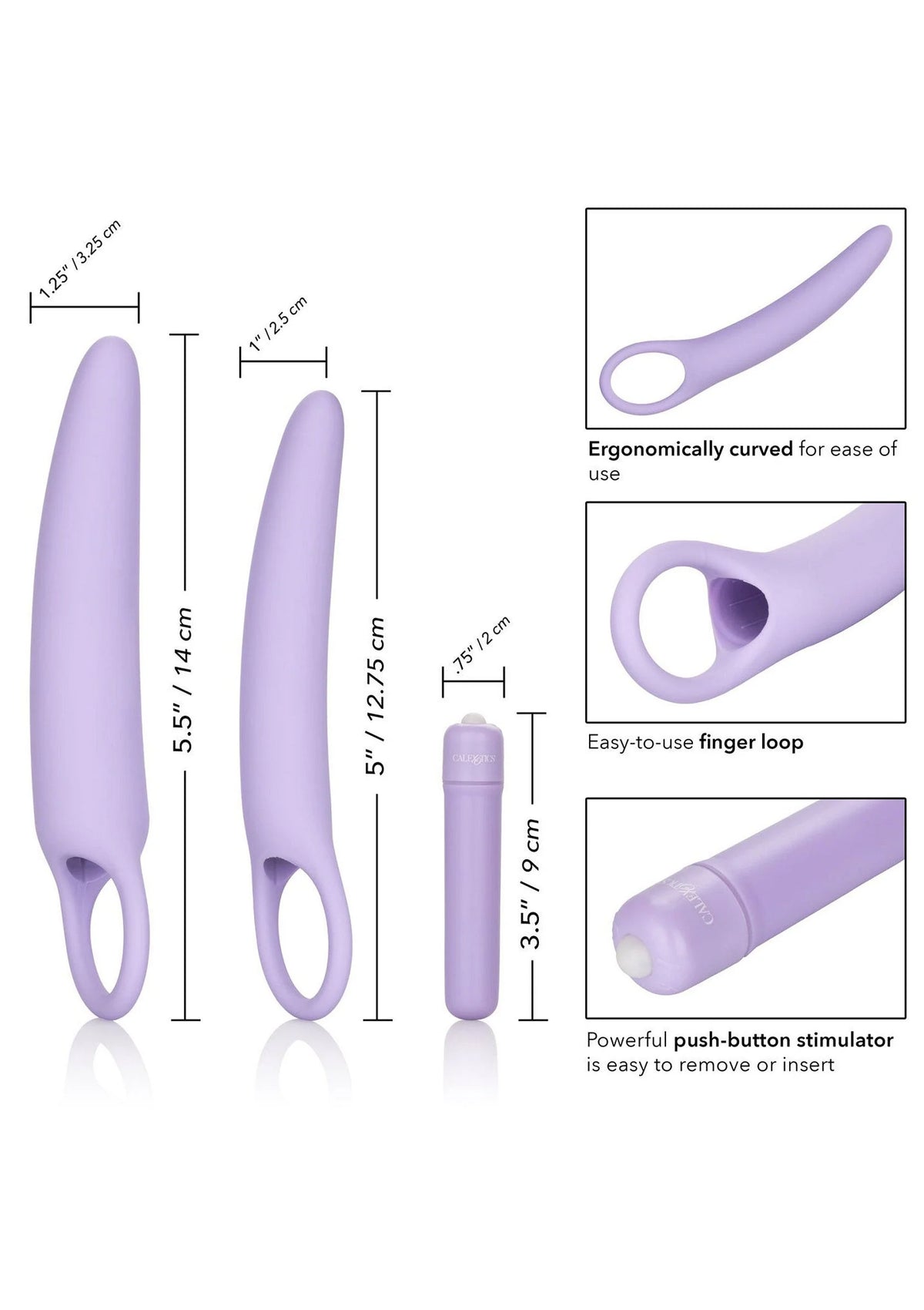 Bestel: Isabelle Set of 2 Dilators - bij Happytoys: de erotische sex webshop | liever Happy dan Easy ⭐⭐⭐⭐⭐