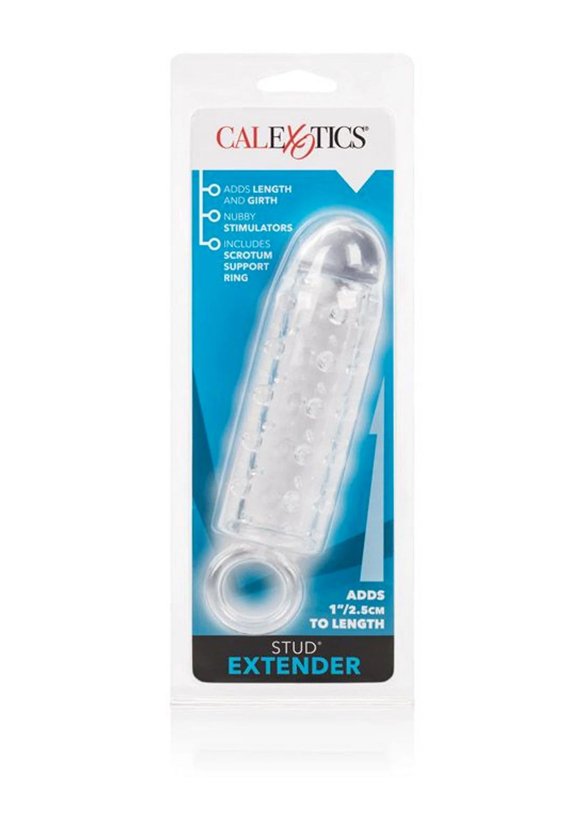 Bestel: Stud Extender Penis Sleeve by CalExotics - bij Happytoys: de erotische sex webshop | liever Happy dan Easy ⭐⭐⭐⭐⭐