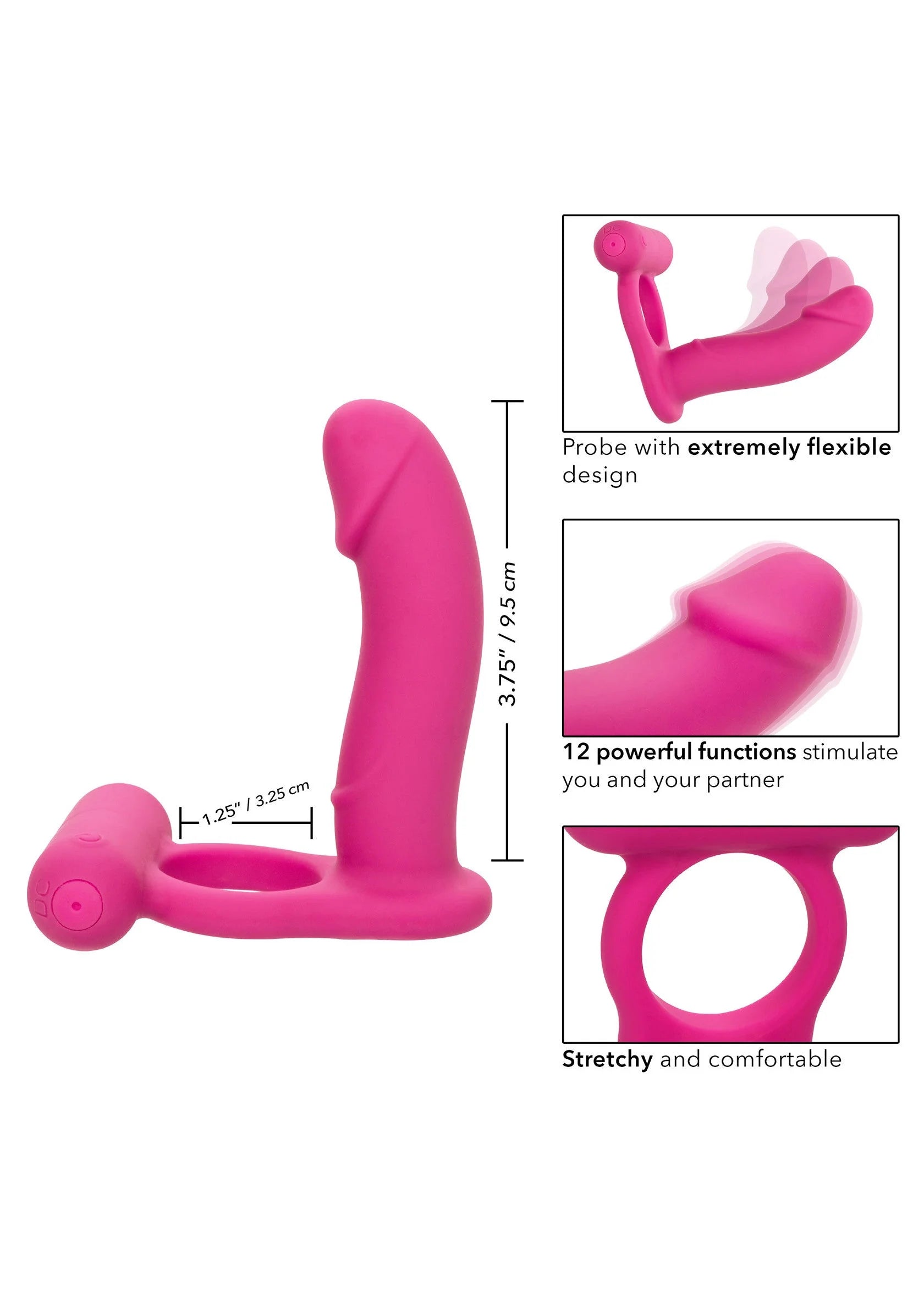 Beste vandaag nog: Double Diver Couples vibrator ring by CalExotics Couples Enhancers - bij Happytoys Sexshop: online sex shop for Feeling Happy & Easy 😊