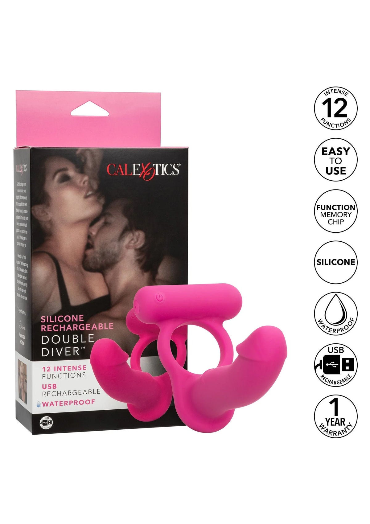 Beste vandaag nog: Double Diver Couples vibrator ring by CalExotics Couples Enhancers - bij Happytoys Sexshop: online sex shop for Feeling Happy & Easy 😊