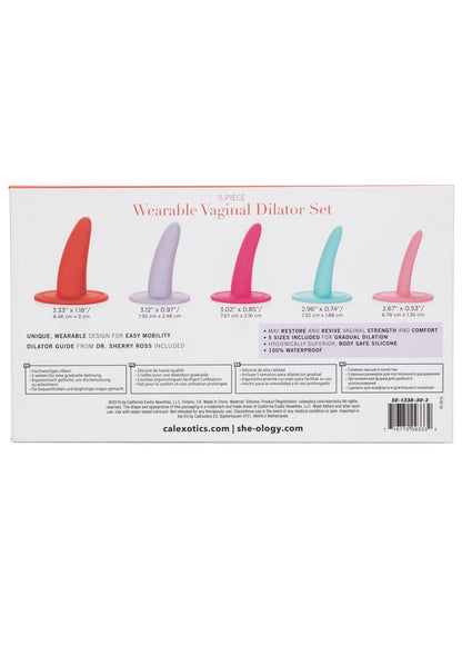 Bestel: She - ology 5 - piece Wearable Vaginal Dilator Set by CalExotics - bij Happytoys: de erotische sex webshop | liever Happy dan Easy ⭐⭐⭐⭐⭐