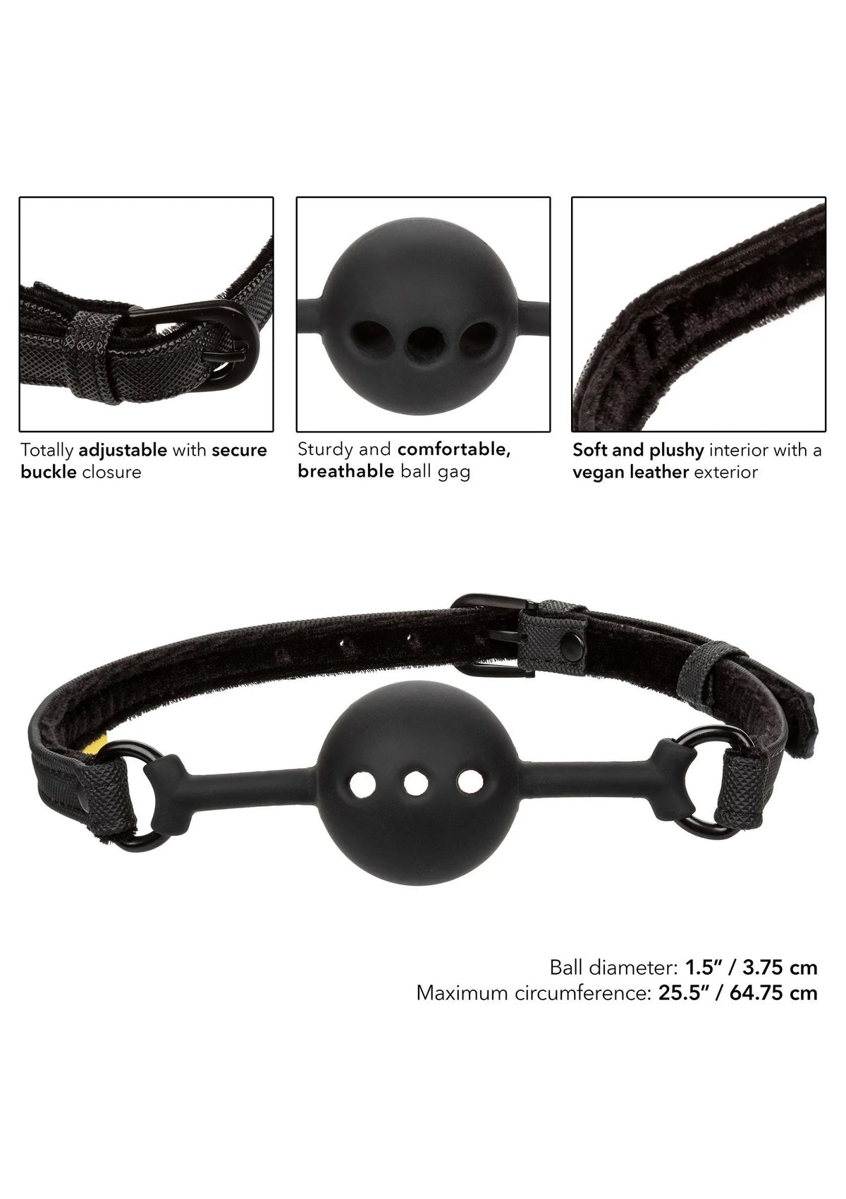 Bestel: Boundless Breathable Ball Gag CalExotics - bij Happytoys: de erotische sex webshop | liever Happy dan Easy ⭐⭐⭐⭐⭐
