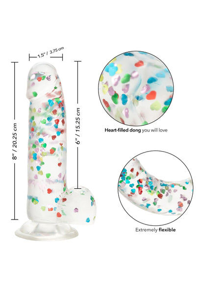 Bestel: Naughty Bits I Love Dick Heart - filled Dong by CalExotics - bij Happytoys: de erotische sex webshop | liever Happy dan Easy ⭐⭐⭐⭐⭐