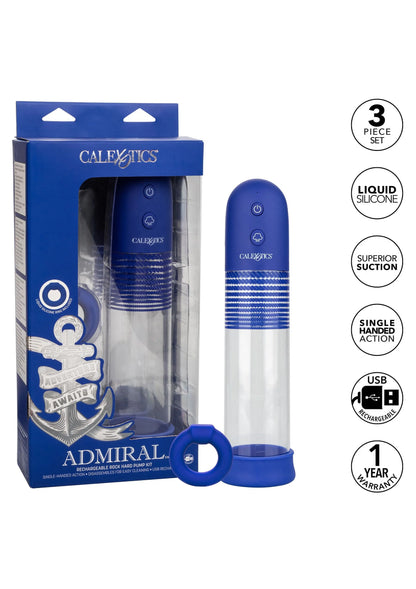 Bestel: Admiral Rechargeable Rock Hard Pump Kit by CalExotics - bij Happytoys: de erotische sex webshop | liever Happy dan Easy ⭐⭐⭐⭐⭐