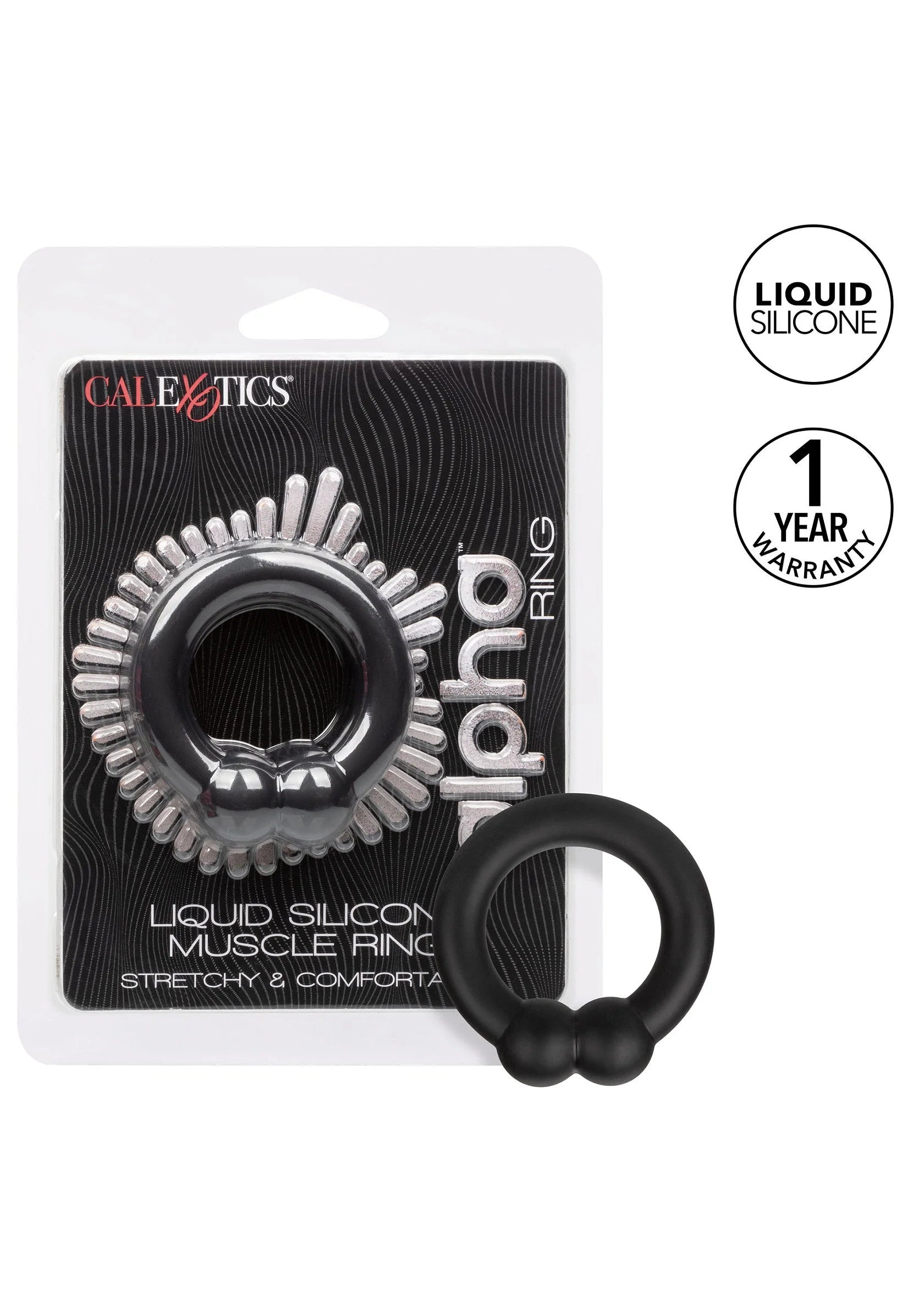 Beste vandaag nog: Alpha Muscle Ring by CalExotics Alpha - bij Happytoys Sexshop: online sex shop for Feeling Happy & Easy 😊