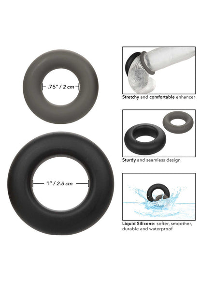 Alpha Prolong Set Of 2 cockrings by CalExotics Alpha