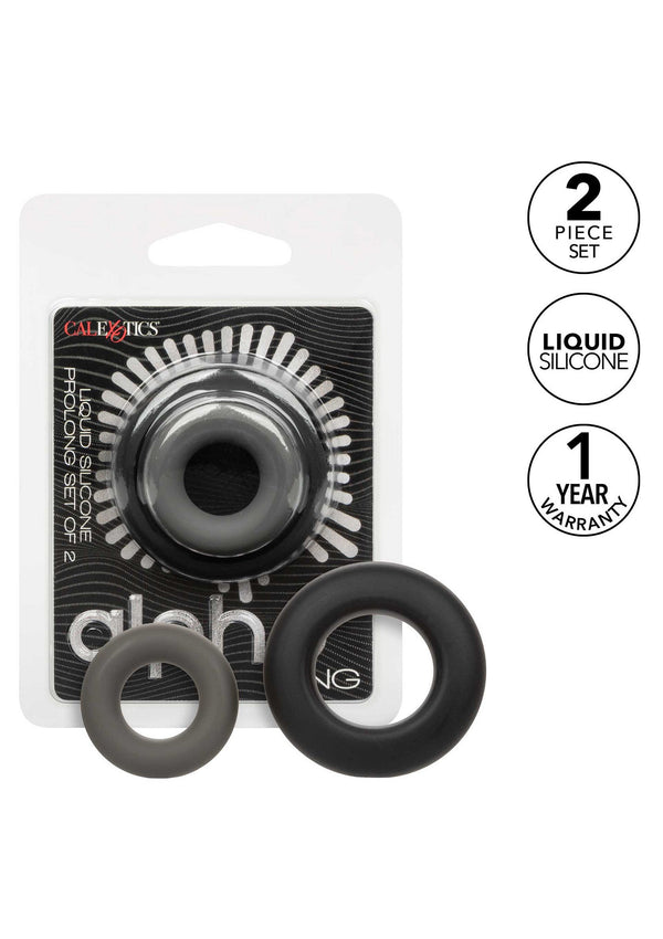 Alpha Prolong Set Of 2 cockrings by CalExotics Alpha