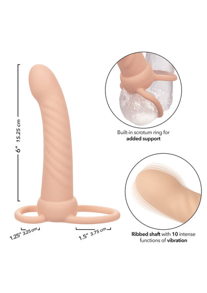 Ribbed Dual Penetrator by CalExotics Performance Maxx