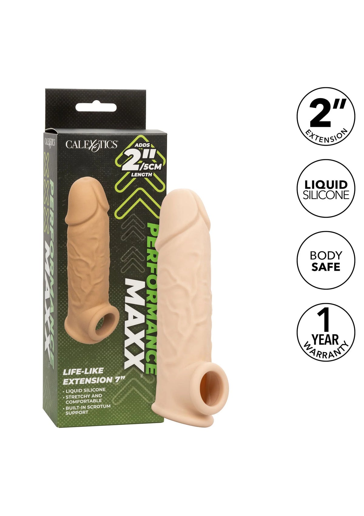Bestel: Life - Like Extension 7 inch - bij Happytoys: de erotische sex webshop | liever Happy dan Easy ⭐⭐⭐⭐⭐