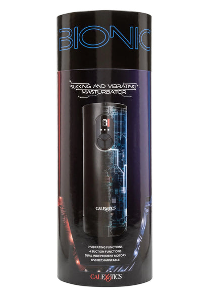Bestel: Bionic Sucking and Vibrating Masturbator by CalExotics - bij Happytoys: de erotische sex webshop | liever Happy dan Easy ⭐⭐⭐⭐⭐