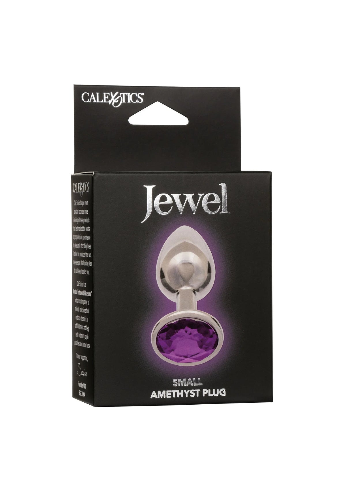 Bestel: Jewel Small Amethyst Plug by CalExotics - bij Happytoys: de erotische sex webshop | liever Happy dan Easy ⭐⭐⭐⭐⭐