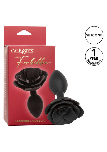 Bestel: Forbidden Large Rose Anal Plug by CalExotics - bij Happytoys: de erotische sex webshop | liever Happy dan Easy ⭐⭐⭐⭐⭐