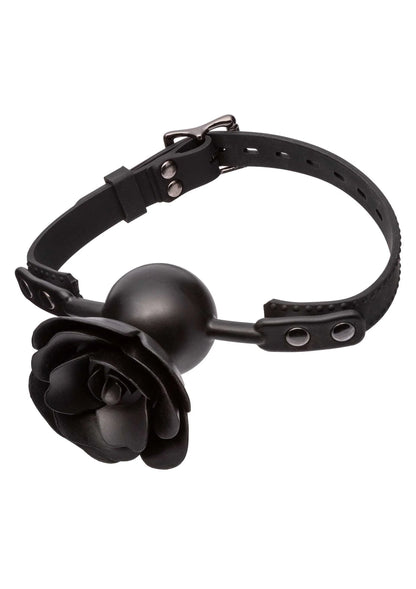 Bestel: Forbidden Removable Rose Gag by CalExotics - bij Happytoys: de erotische sex webshop | liever Happy dan Easy ⭐⭐⭐⭐⭐ - Default Title - 16537 - BLACK
