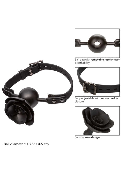 Bestel: Forbidden Removable Rose Gag by CalExotics - bij Happytoys: de erotische sex webshop | liever Happy dan Easy ⭐⭐⭐⭐⭐