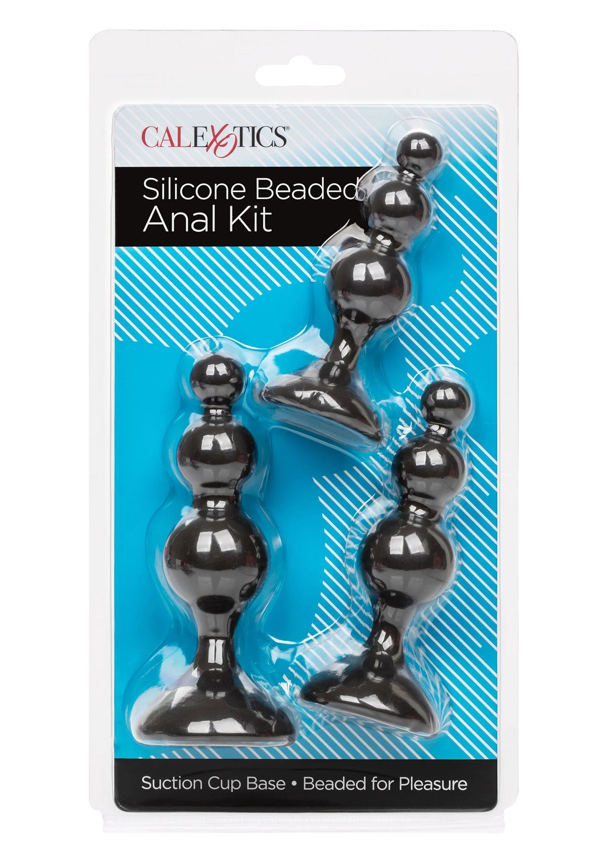 Bestel: Silicone Beaded Anal Kit by CalExotics - bij Happytoys: de erotische sex webshop | liever Happy dan Easy ⭐⭐⭐⭐⭐