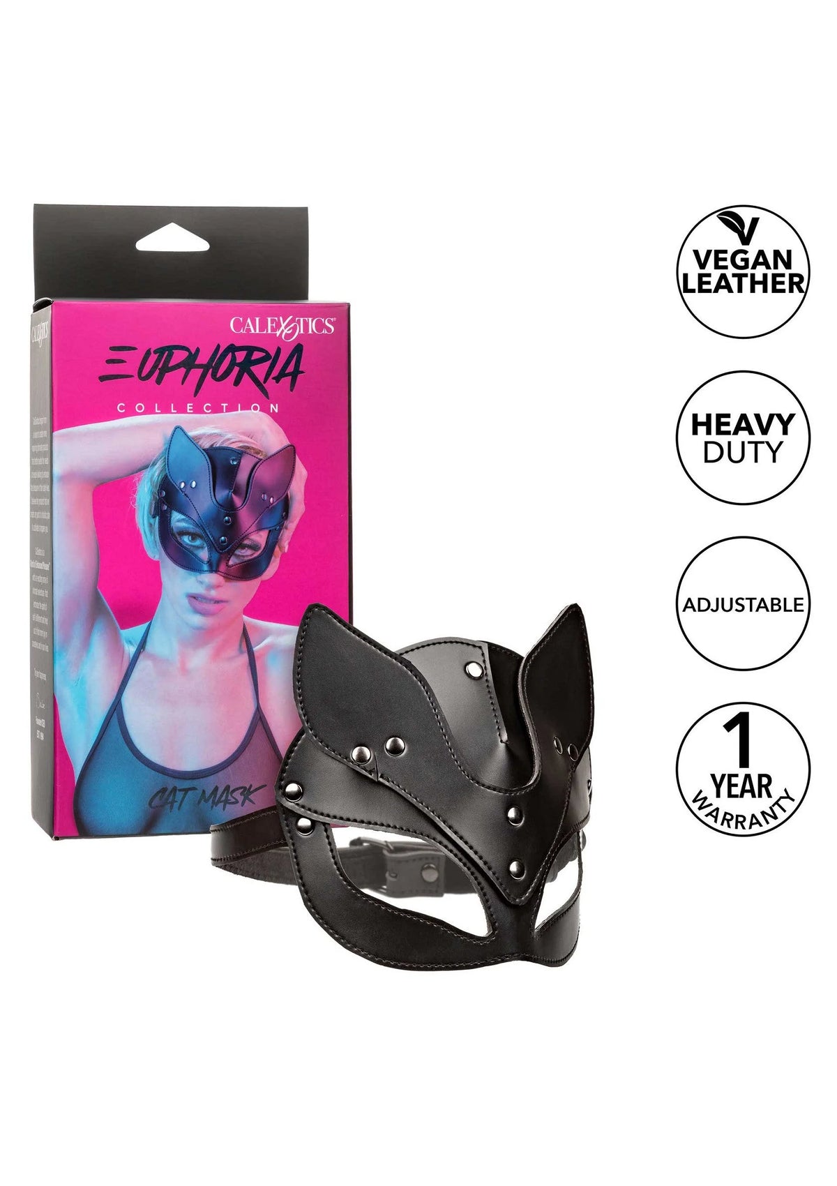 Bestel: Euphoria Collection Cat Mask by CalExotics - bij Happytoys: de erotische sex webshop | liever Happy dan Easy ⭐⭐⭐⭐⭐
