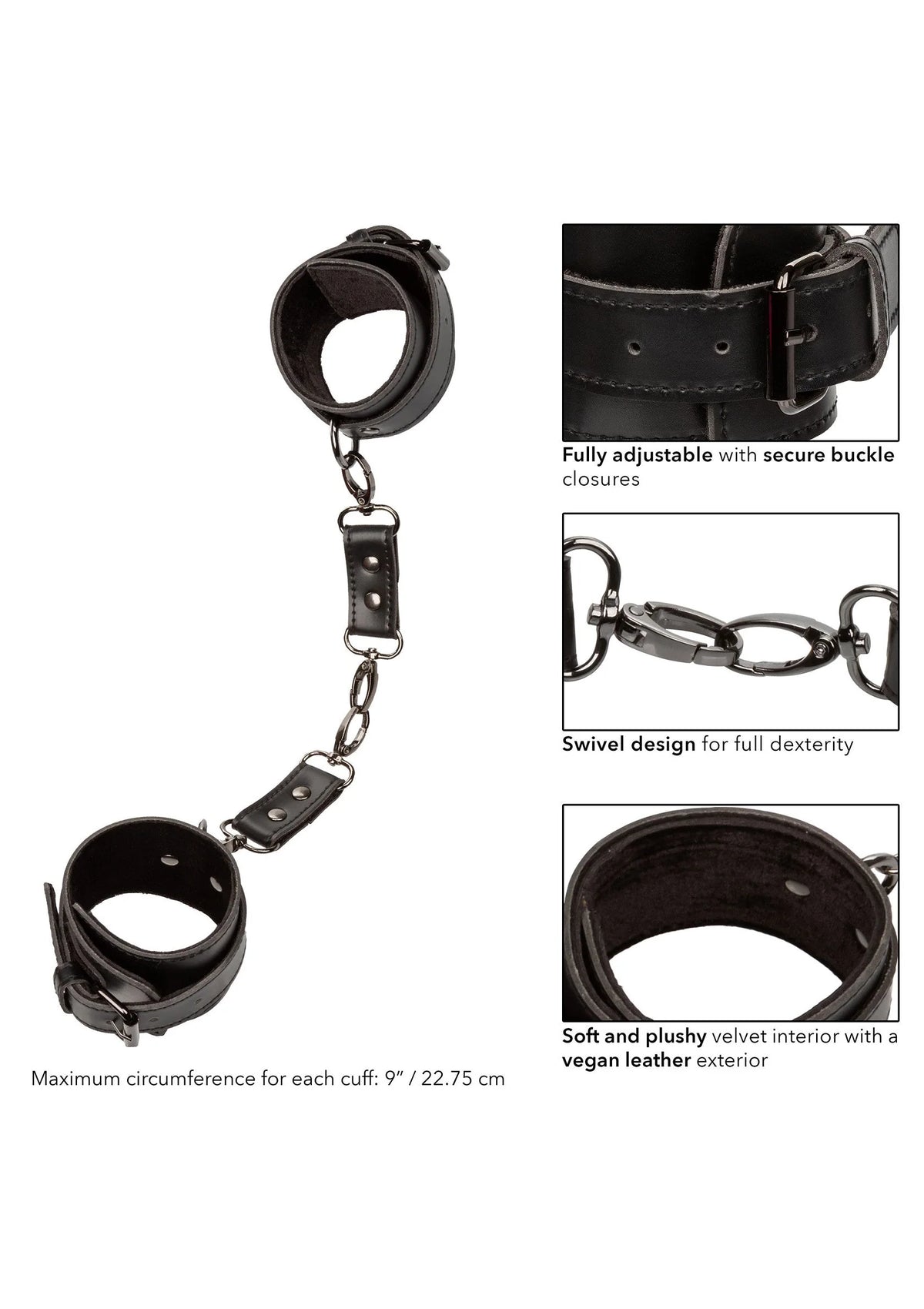 Bestel: Euphoria Collection Hand Cuffs by CalExotics - bij Happytoys: de erotische sex webshop | liever Happy dan Easy ⭐⭐⭐⭐⭐