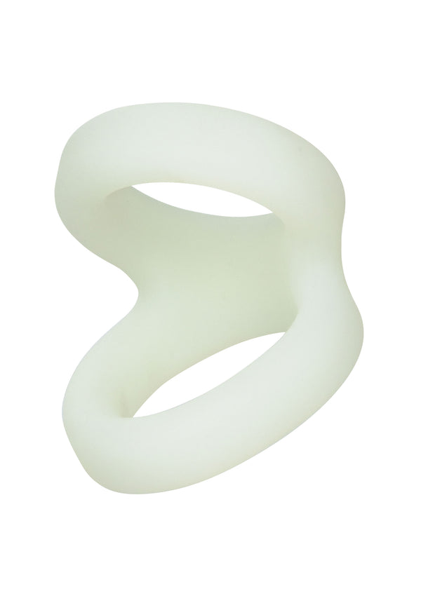 Bestel: Liquid Silicone Snug Tugger cock and ball ring by CalExotics Alpha - bij Happytoys: de erotische sex webshop | liever Happy dan Easy ⭐⭐⭐⭐⭐ - Glow in the dark - 16749 - GLOW