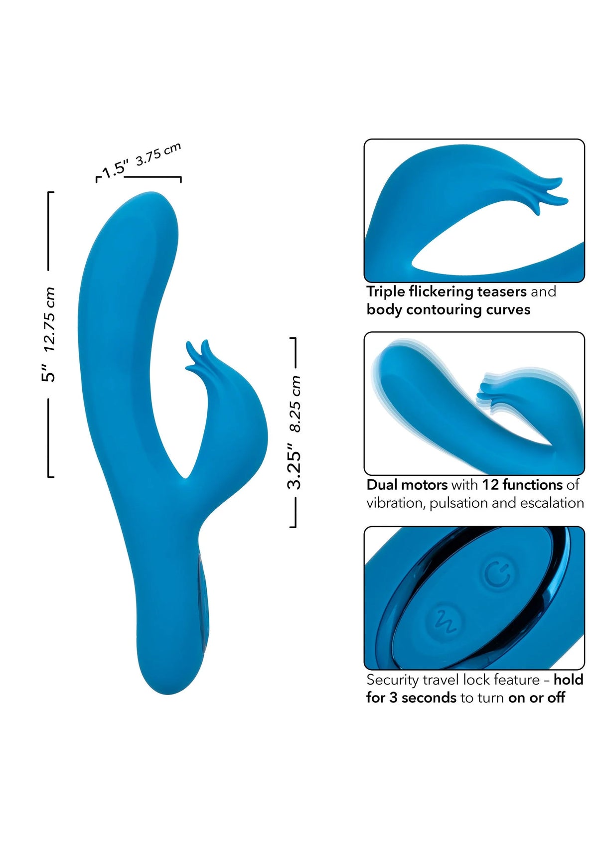 Bestel: Azure Flutter G by CalExotics - bij Happytoys: de erotische sex webshop | liever Happy dan Easy ⭐⭐⭐⭐⭐