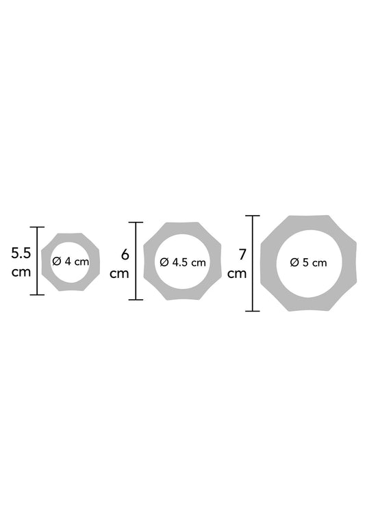 Bestel: Extreme Heavy C - Ring Set by Hidden Desire - bij Happytoys: de erotische sex webshop | liever Happy dan Easy ⭐⭐⭐⭐⭐