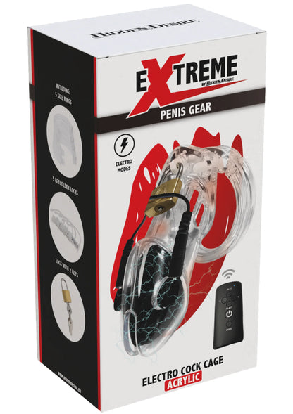 Bestel: Electro Cock Cage by Hidden Desire - bij Happytoys: de erotische sex webshop | liever Happy dan Easy ⭐⭐⭐⭐⭐