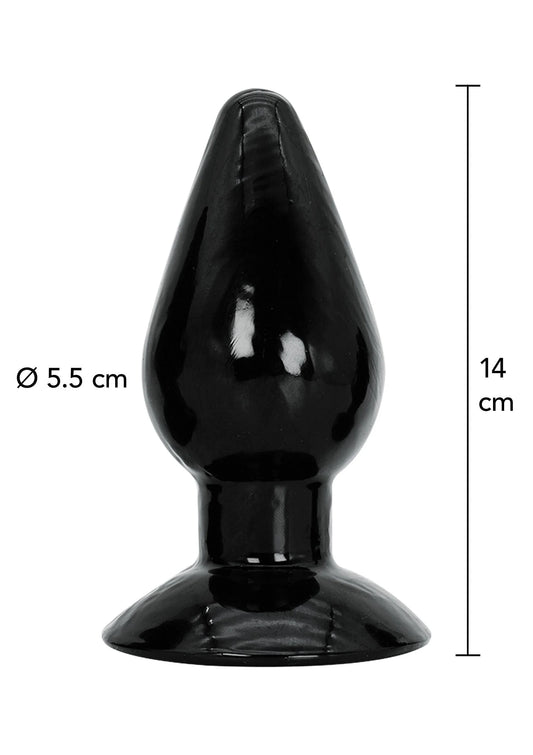 Bestel: Buttplug Large 14 cm - bij Happytoys: de erotische sex webshop | liever Happy dan Easy ⭐⭐⭐⭐⭐ - Default Title - 16863 - BLACK