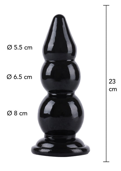 Bestel: Buttplug Balls 23 cm - bij Happytoys: de erotische sex webshop | liever Happy dan Easy ⭐⭐⭐⭐⭐ - Default Title - 16870 - BLACK