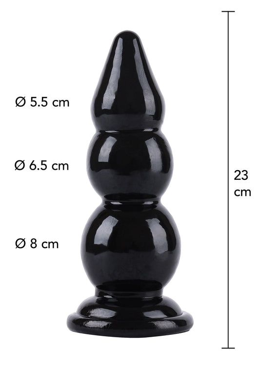 Bestel: Buttplug Balls 23 cm - bij Happytoys: de erotische sex webshop | liever Happy dan Easy ⭐⭐⭐⭐⭐ - Default Title - 16870 - BLACK