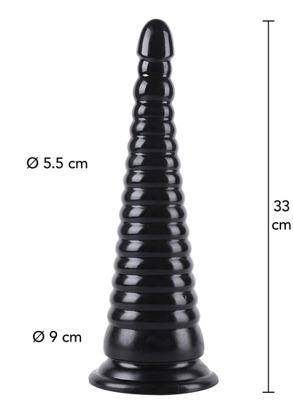 Bestel: Anal Cone 33 cm by Hidden Desire - bij Happytoys: de erotische sex webshop | liever Happy dan Easy ⭐⭐⭐⭐⭐ - Default Title - 16875 - BLACK