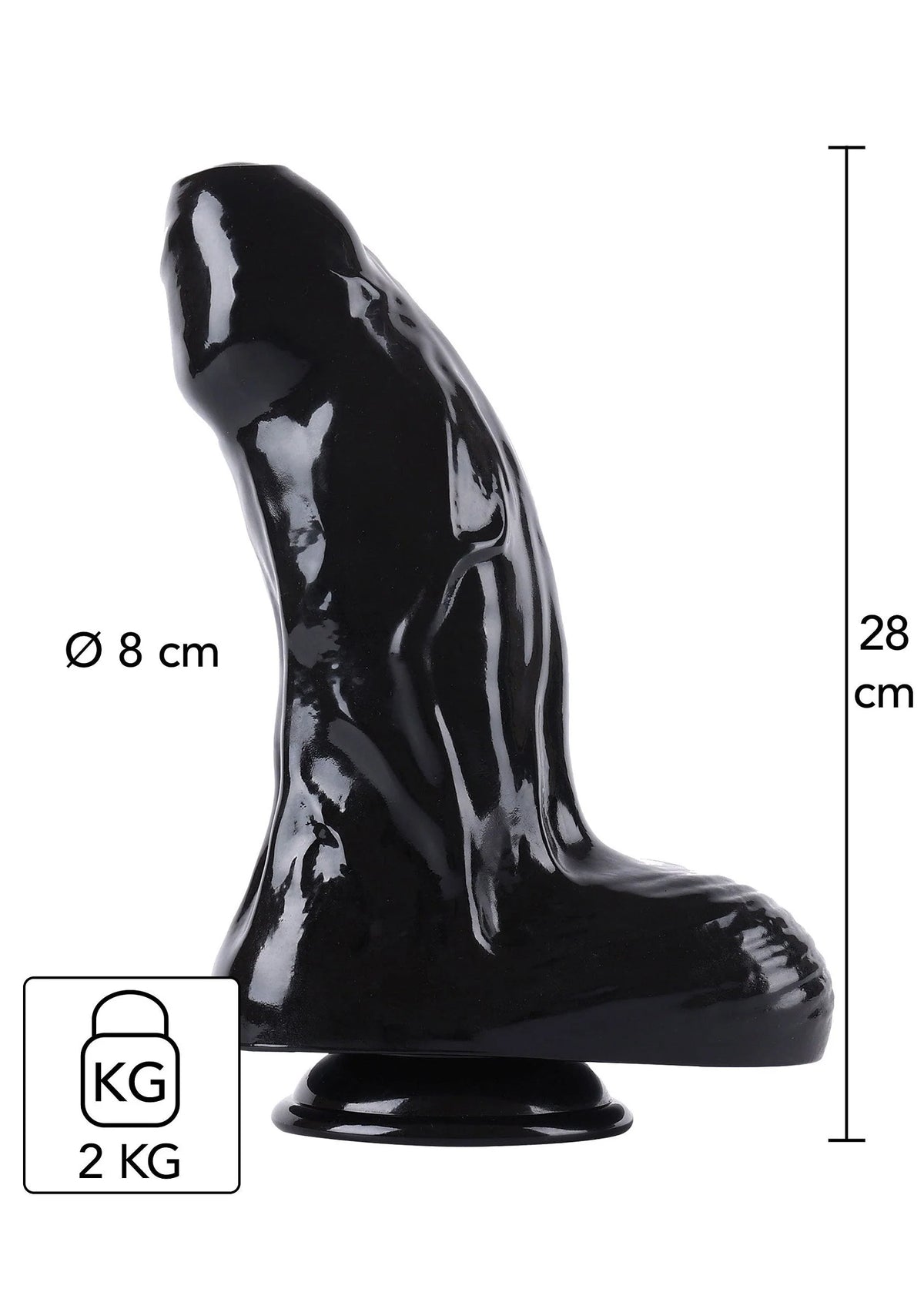 Bestel: Dong Xtra Thick 28 cm by Hidden Desire Extreme - bij Happytoys.nl, happytoys.be, Happytoys.ae: erotische sex webshop | liever Happy dan Easy ⭐⭐⭐⭐⭐ - Default Title - 16889 - BLACK