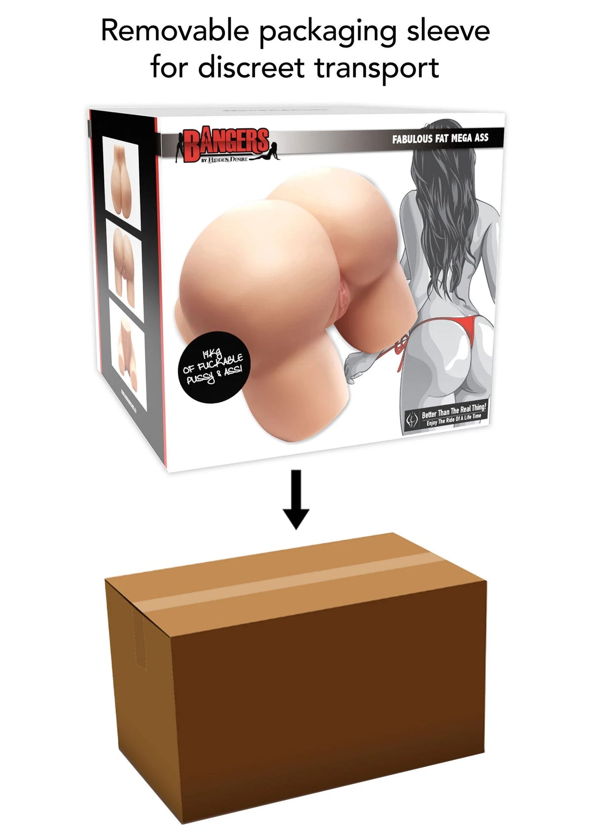 Bestel: Bangers Fabulous Fat Mega Ass 19kg by Hidden Desire - bij Happytoys: de erotische sex webshop | liever Happy dan Easy ⭐⭐⭐⭐⭐