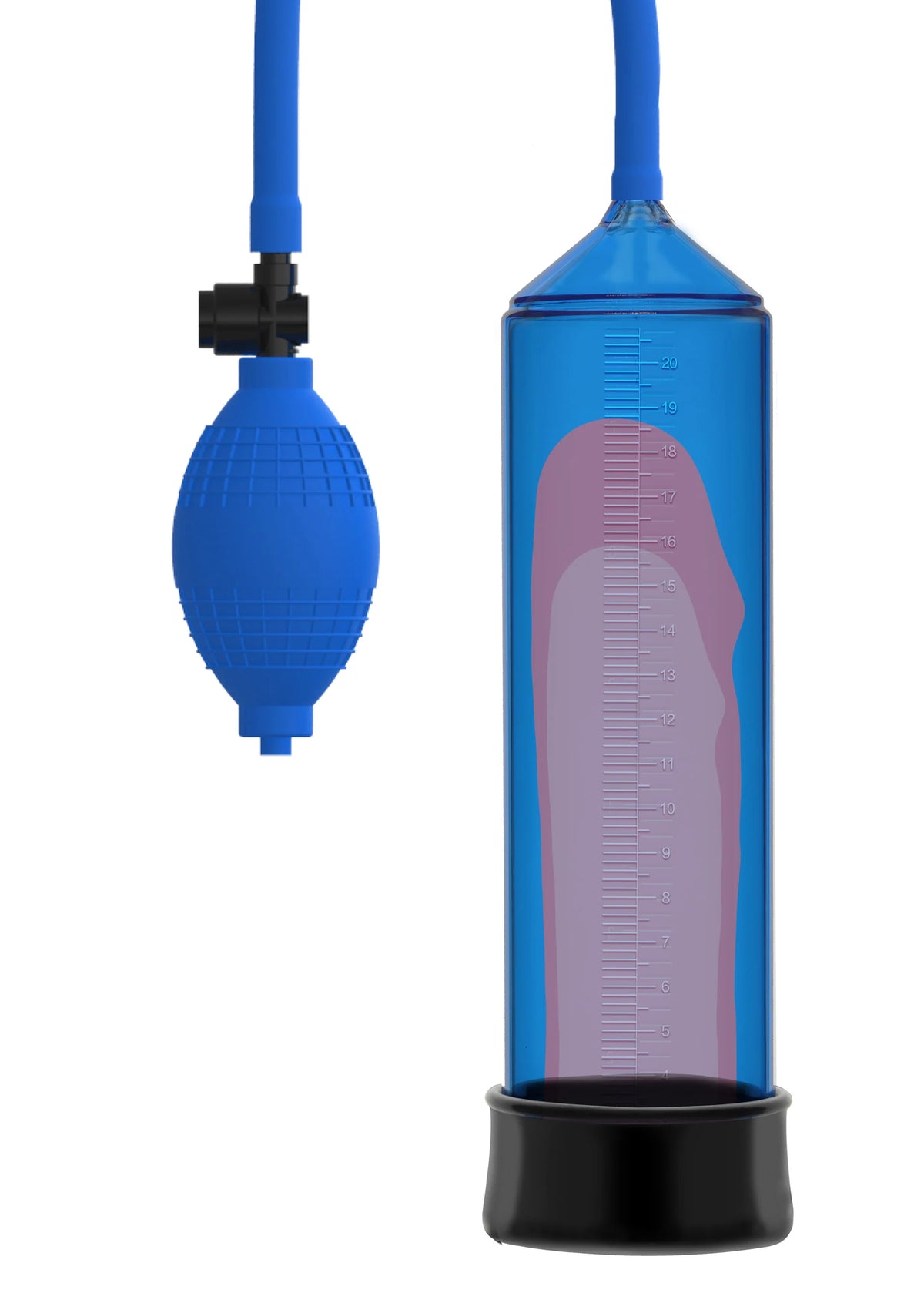 Bestel: Fusion Starter Penis Pump Blue by Hidden Desire - bij Happytoys: de erotische sex webshop | liever Happy dan Easy ⭐⭐⭐⭐⭐