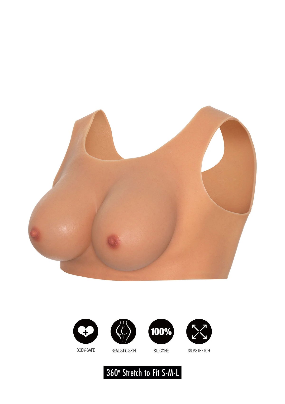 Bestel: Wearable Breasts Top E Cup by Hidden Desire - bij Happytoys: de erotische sex webshop | liever Happy dan Easy ⭐⭐⭐⭐⭐