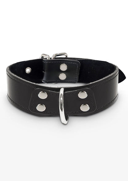 Bestel: Bondage Essentials Elegante D - Ring Halsband by Taboom - bij Happytoys: de erotische sex webshop | liever Happy dan Easy ⭐⭐⭐⭐⭐ - Default Title - 17102 - BLACK