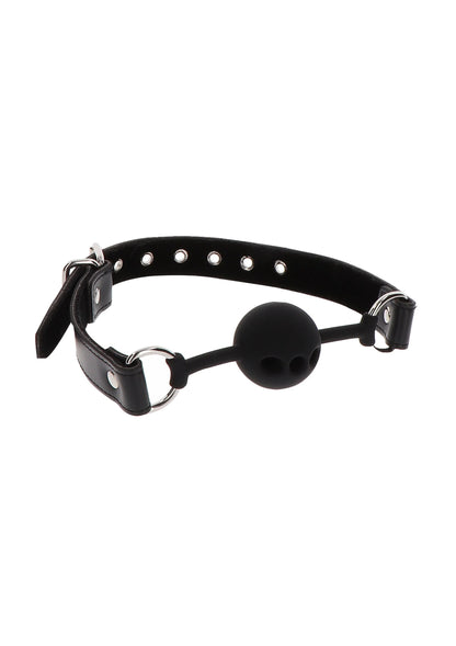 Bestel: Bondage Essentials Silicone Ball Gag by Taboom - bij Happytoys: de erotische sex webshop | liever Happy dan Easy ⭐⭐⭐⭐⭐ - Default Title - 17109 - BLACK
