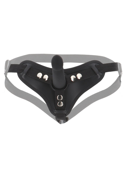 Bestel: Strap - On Harness With Dong Small - bij Happytoys: de erotische sex webshop | liever Happy dan Easy ⭐⭐⭐⭐⭐ - Default Title - 17120 - BLACK