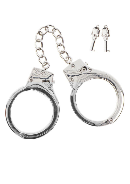 Silver Plated BDSM Handcuffs by Taboom Luxury Bondage Essentials