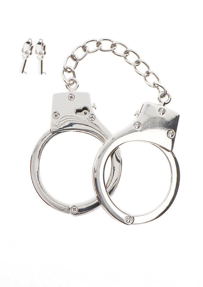 Silver Plated BDSM Handcuffs by Taboom Luxury Bondage Essentials