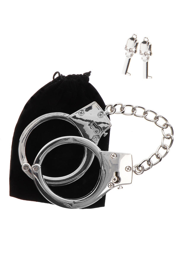 Silver Plated BDSM Handcuffs by Taboom Luxury Bondage Essentials