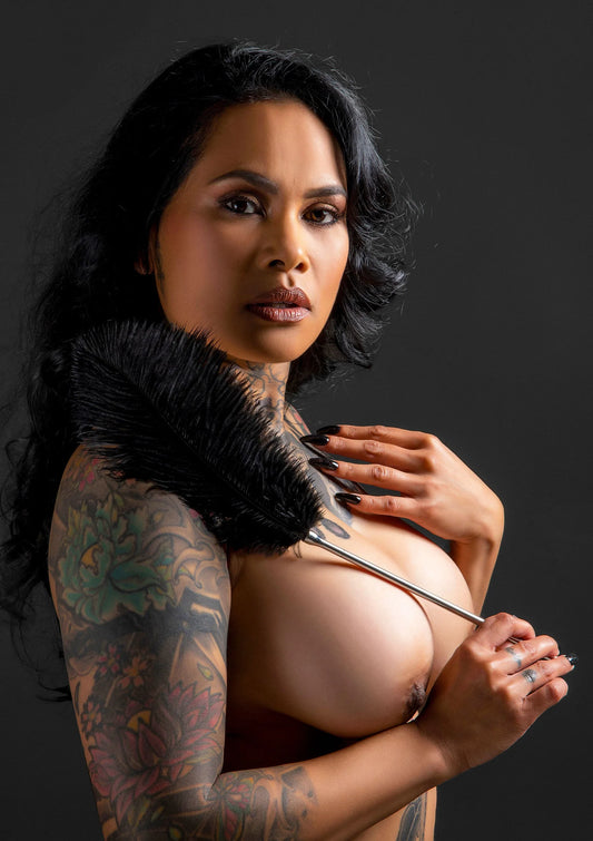 Bestel: Feather Tickler - bij Happytoys: de erotische sex webshop | liever Happy dan Easy ⭐⭐⭐⭐⭐ - Default Title - 17126 - BLACK