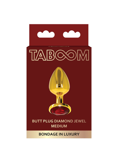 Butt Plug With Diamond Jewel M by Taboom Bondage in Luxury