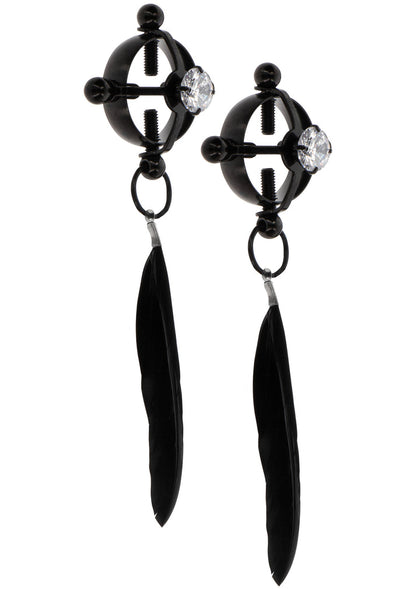 Velvet Feather Clamps by Taboom Nipple Play