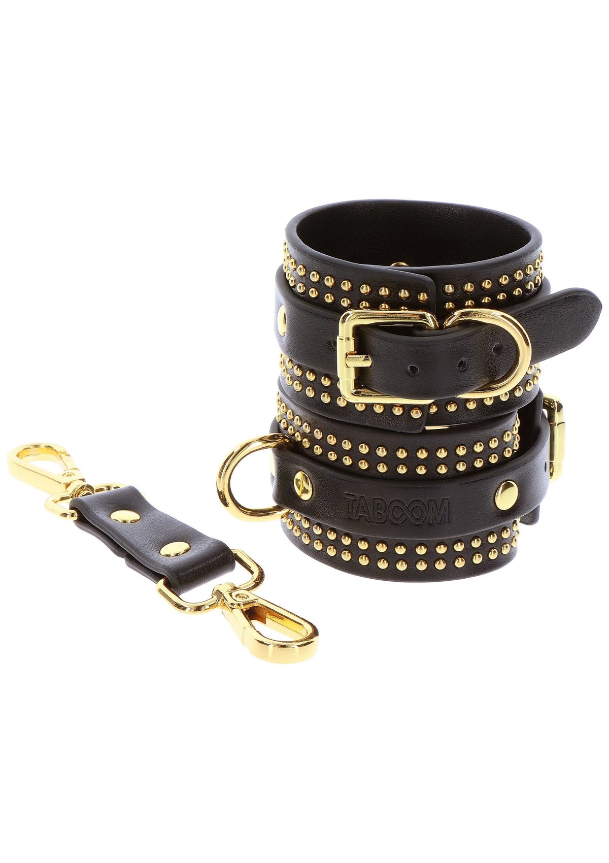 Bestel: Vogue Studded Wrist Cuffs Set by Taboom - bij Happytoys: de erotische sex webshop | liever Happy dan Easy ⭐⭐⭐⭐⭐