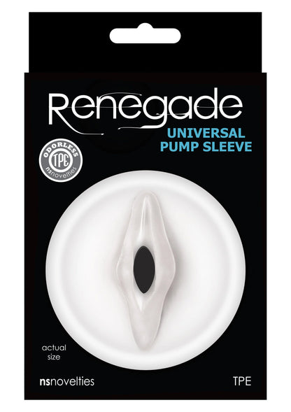 Bestel: Renegade Universal Pump Sleeve Vagina by NS Novelties - bij Happytoys: de erotische sex webshop | liever Happy dan Easy ⭐⭐⭐⭐⭐
