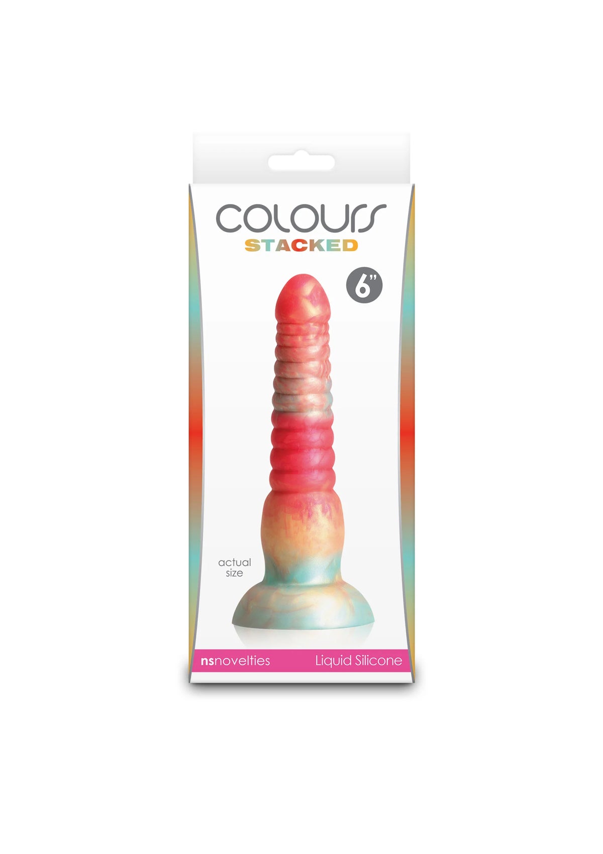 Bestel: Stacked 6 inch Dildo Red by NS Novelties - bij Happytoys: de erotische sex webshop | liever Happy dan Easy ⭐⭐⭐⭐⭐