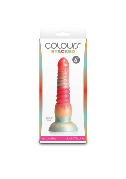 Bestel: Stacked 6 inch Dildo Red by NS Novelties - bij Happytoys: de erotische sex webshop | liever Happy dan Easy ⭐⭐⭐⭐⭐