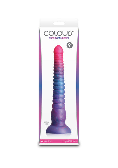 Bestel: Stacked 9 inch Dildo Blue by NS Novelties - bij Happytoys: de erotische sex webshop | liever Happy dan Easy ⭐⭐⭐⭐⭐